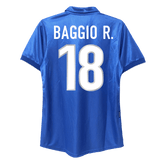 Italy BAGGIO R. #18 Home Soccer Jersey Retro 1998